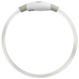 Svietiaci obojok pre psa Nite Ize NiteHowl Mini LED biela Disc-O Select
