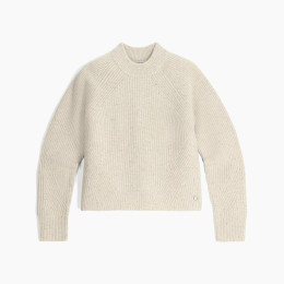 Dámsky sveter Roayal Robins W Rockcraft Mock Neck béžová Soapstone HTR