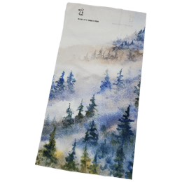 Multifuknčný set High Tail Designs Hiking Gaiter Foggy Forest svetlomodrá Foggy Forest