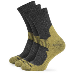 Ponožky Zulu Merino Allseason 3-pack sivá/žltá grey/yellow