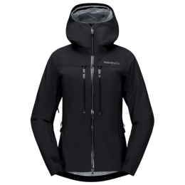 Dámska outdoorová bunda Norrona Trollveggen Gore-Tex Pro Light Jacket čierna Caviar Black
