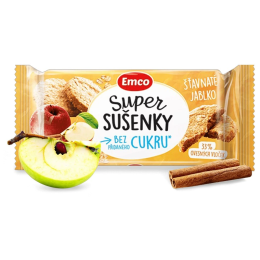 Jedlo na cesty Emco Super sušienky - Šťavnaté jablko 60g