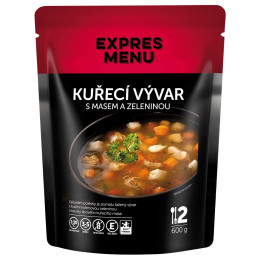 Polievka Expres menu Kurací vývar so zeleninou (2 porcie)