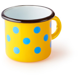 Hrnček Zulu žltý s modrými bodkami