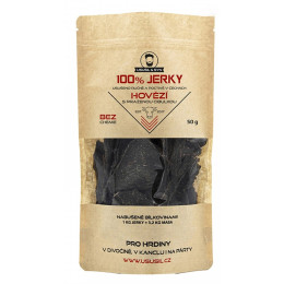 Jerky usušil & Syn 100% Hovädzie s praženou cibuľkou 50 g