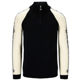 Pánsky sveter Dale of Norway Geilo Masc Sweater čierna/biela Black Offwhite