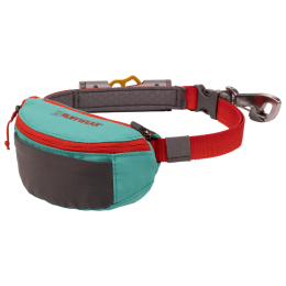 Vôdzka pre psa Ruffwear Hitch Hiker™ Leash modrá/červená Aurora Teal