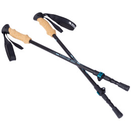 Trekové palice Zulu Cork Antishock čierna/modrá black/blue