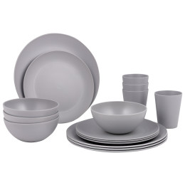 Riad Bo-Camp Tableware Renew RPET 16pcs sivá gray