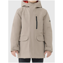 Detská bunda 4F Jacket M221 hnedá LIGHT BROWN