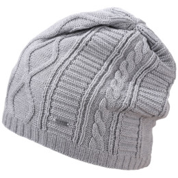 Pletená merino čiapka Kama A150 sivá Grey