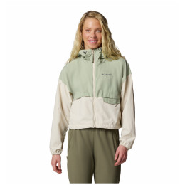 Dámska bunda Columbia Spire Valley™ Cropped Windbreaker zelená Safari, Dark Stone