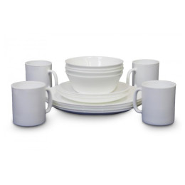 Sada riadov Vango Opal 16 Piece Dining Set biela white