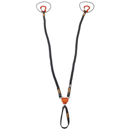 Slučka Camp X-Gyro Leash - 92/147 Cm čierna/oranžová