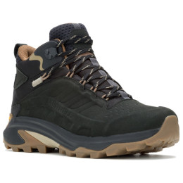 Pánske turistické topánky Merrell Moab Speed 2 Ltr Mid Wp čierna/hnedá Black