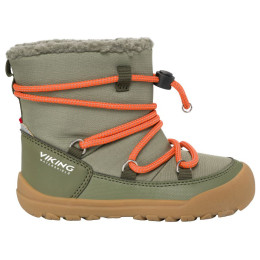 Detské zimné topánky Viking Outdoor Footwear Birch Barefoot Warm WP Pull-on Olive olivová Olive