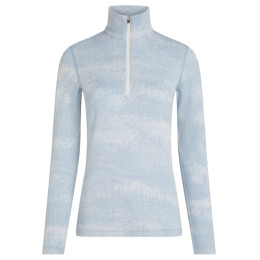 Dámske funkčné tričko Icebreaker Women M 260 Tech Vertex LS HZ Chillwave modrá/biela Snow/Zincblue/J
