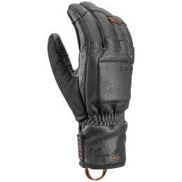 Lyžiarske rukavice Leki Montera Prime čierna/hnedá black-dark brown