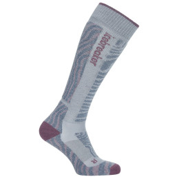 Dámske ponožky Icebreaker W Mer Ski+ Medium OTC Mountain Contour sivá/modrá Zblue/Gplum/Daw
