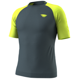 Pánske tričko Dynafit Ultra S-Tech S/S Tee M sivá/žltá cinder/5A30