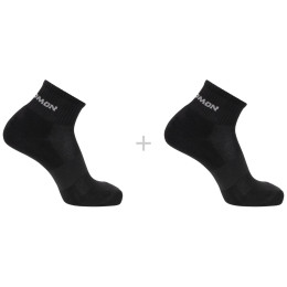 Ponožky Salomon Evasion Ankle 2-Pack čierna BLACK / BLACK