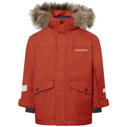 Detská zimná bunda Didriksons Bjärven Kids Parka 5 Rust oranžová Rust
