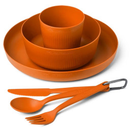 Jedálenský set Sea to Summit Camp Dinnerware Set - 6 pcs oranžová Burnt Orange
