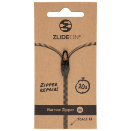 Náhradný zips ZlideOn Narrow Zipper XS čierna