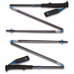 Trekové palice Black Diamond Distance Z Poles čierna/modrá Pewter