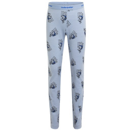 Detské funkčné spodky Icebreaker Kids M 200 Oasis Leggings Bear Tour AOP svetlomodrá Zinc Blue/Aop