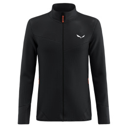 Pánska funkčná mikina Salewa Puez Waffle Hyb Pl Jacket M čierna black out