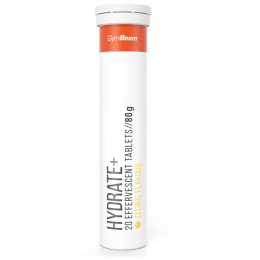 Energetický nápoj GymBeam Hydrate+ šumivý - 20 tab.