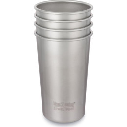 Sada nerezových pohárikov Klean Kanteen Steel Pint 473 ml strieborná Brushed Stainless