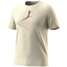 Pánske tričko Dynafit Graphic Co T-Shirt M béžová 7962 - overcast/TRAILBREAKER