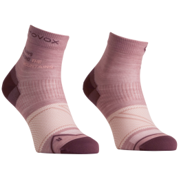 Dámske merino ponožky Ortovox Alpine Light Quarter Socks W ružová Dusk Rose
