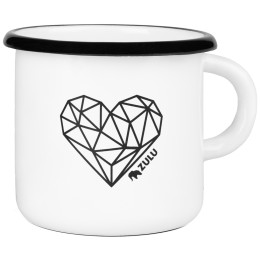 Hrnček Zulu Cup Heart biela/čierna white/black