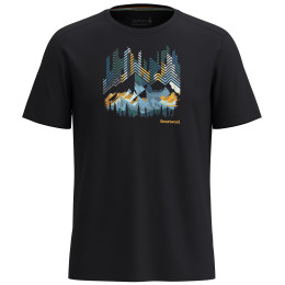 Tričko Smartwool Vital Peaks Active Short Sleeve Graphic Tee čierna black