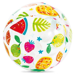 Nafukovacia lopta Intex Lively Print Balls 59040NP biela
