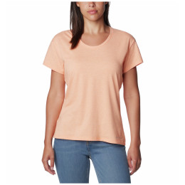 Dámske tričko Columbia Sun Trek™ SS Tee oranžová Apricot Fizz Heather