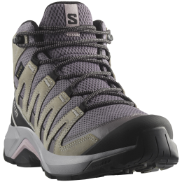 Dámske turistické topánky Salomon X-Adventure Recon Mid Gore-Tex sivá Excalibur / Gull / Nirvana