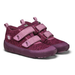 Dětské barefoot boty Affenzahn Low Boot Knit Happy Otter fialová Otter