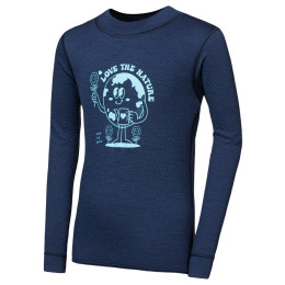 Detské funkčné tričko Sensor Merino DF Planet Deep Blue tmavomodrá Deep Blue