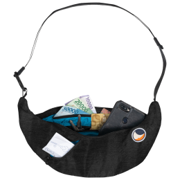 Ľadvinka Ticket To The Moon Upcycled Sling Bag čierna Black