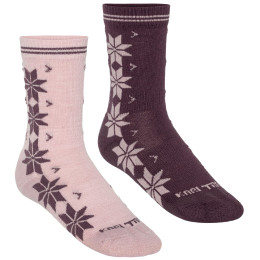 Sada ponožiek Kari Traa Vinst Sock 2Pk hnedá Cocoa Powder