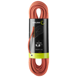Lezecké lano Edelrid Boa Gym 9,8mm 35 m červená/zelená 940 red-green