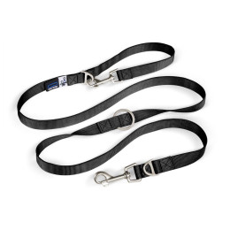 Vôdzka pre psa Curli Adjustable Leash Nylon čierna Black