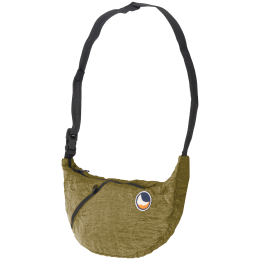 Ľadvinka Ticket To The Moon Upcycled Sling Bag Premium khaki Olive Brown