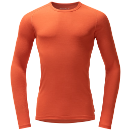 Pánske funkčné tričko Devold Adventure Merino 190 Shirt Man oranžová Brick
