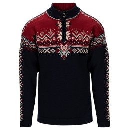Pánsky sveter Dale of Norway 140th Anniversary Masc Sweater tmavomodrá Navy Redrose Offwhite