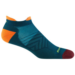 Pánske ponožky Darn Tough M Run No Show Tab Ultra-Lightweight With Cushion modrá/oranžová dark teal